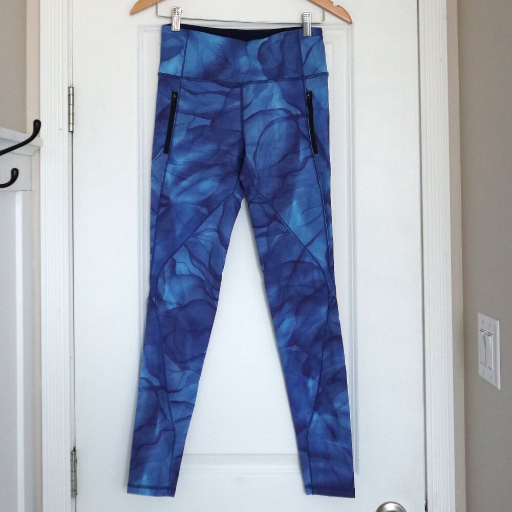 Blue Wave Pattern Lululemon Leggings